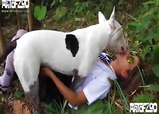 Pig shows its cock and gets to fuck a dirty MILF